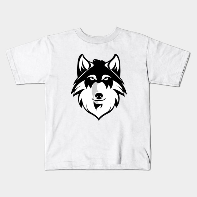 Wolf art Kids T-Shirt by sunima